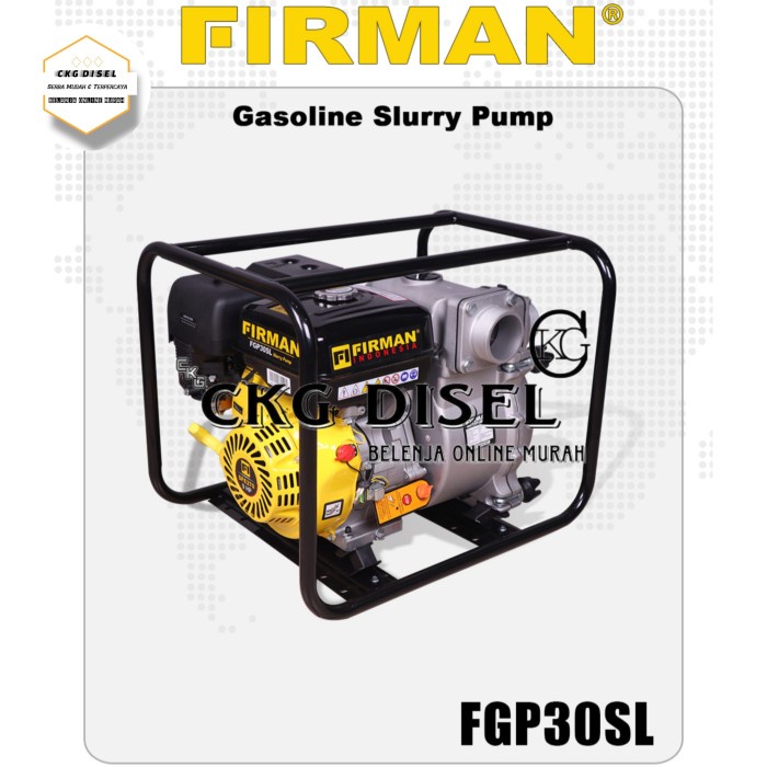 Pompa Alkon Irigasi Sawah Slurry Pump Cairan Lumpur Firman FGP 30SL