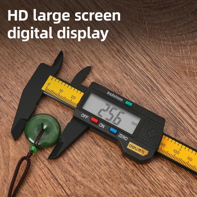 Deli Jangka Sorong Digital Kaliper / Sigmat Verniper Caliper 150 MM