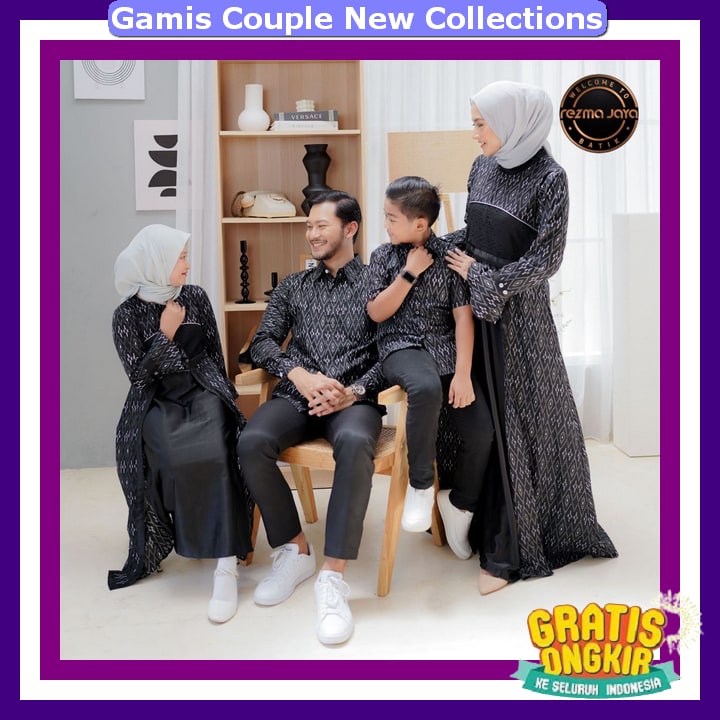 Baju Cauple Keluarga Ayah Ibu Anak Gamiz Kauple Kluarga Murah Impor Gamis Couple Ibu Anak Premium Ba