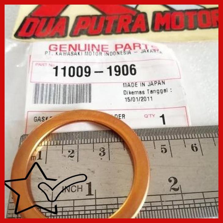 [DMP] PAKING PACKING GASKET ASBES KUNINGAN KNALPOT KENALPOT ORIGINAL KAWASAKI MOGE KZ 1000 KZ1000 P 