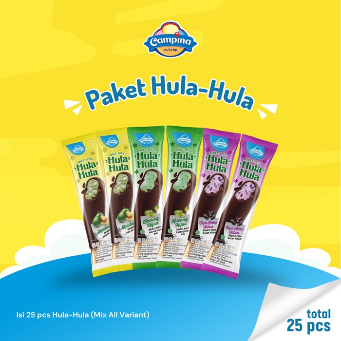 PAKET ICE CREAM CAMPINA HULA-HULA - ES KRIM