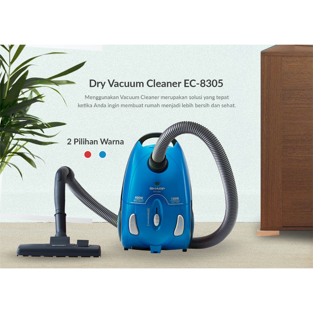 Sharp Ec-8305-B Vacuum Cleaner - Light Blue