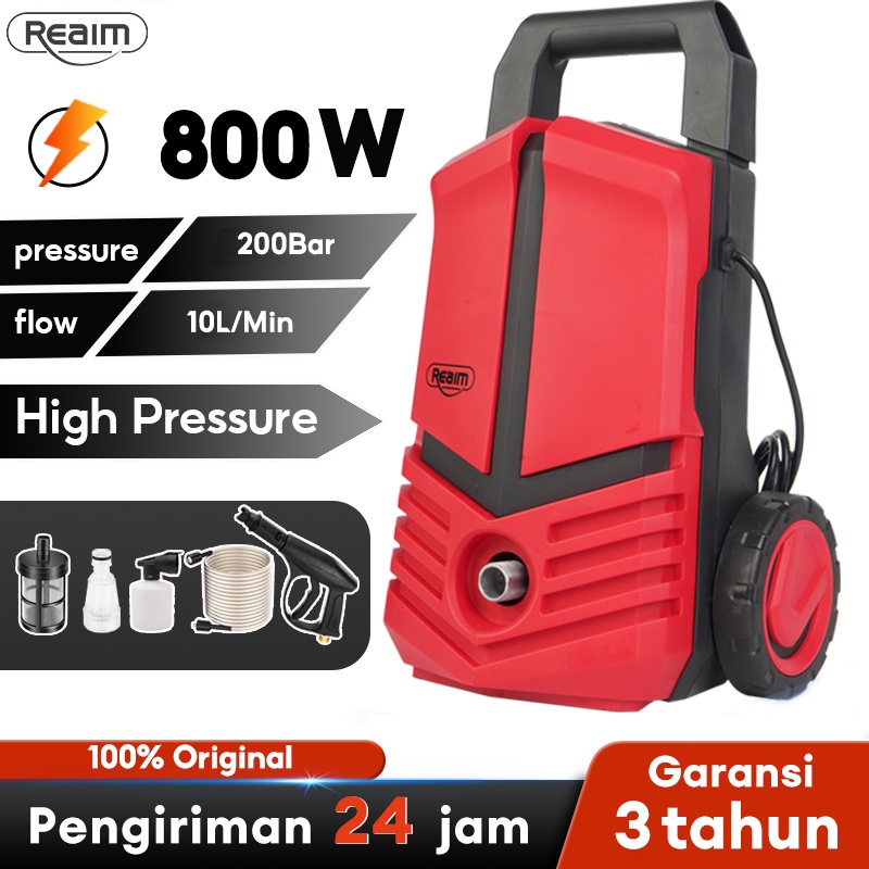 Reaim Mesin Cuci Steam Mobil Dan Motor / Mesin Cuci Mobil Rumah Tangga 220 V / Alat Steam Cuci Motor
