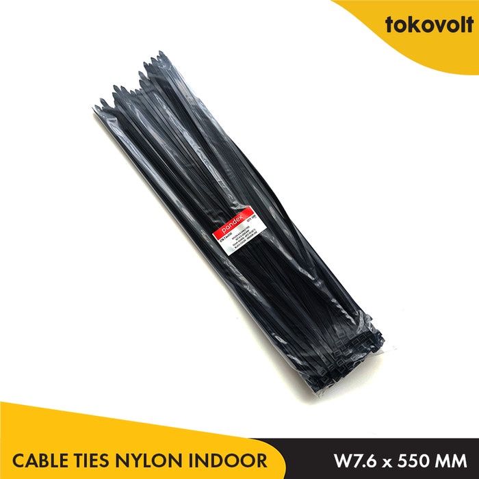 

Terbaru Pandex Cable Ties / Kabel Ties Nylon 7.6 X 550 Mm Hitam Promo Terlaris