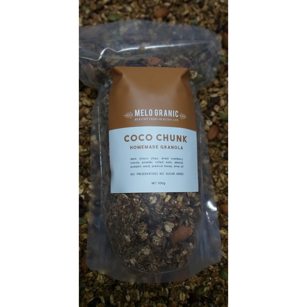 Granola Coco Chunk / Coklat / Chocolate Crunchy 500 Gram