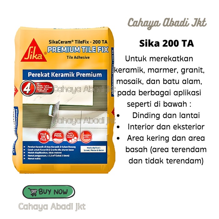 Terbaru Sika Tilefix 200Ta Sika Ceram 200Ta 25Kg Promo Terlaris