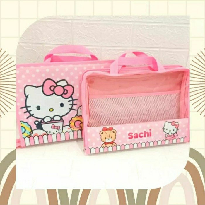 Data Bag Print Karakter Anak Tas Les File Folder Anak Custom Karakter