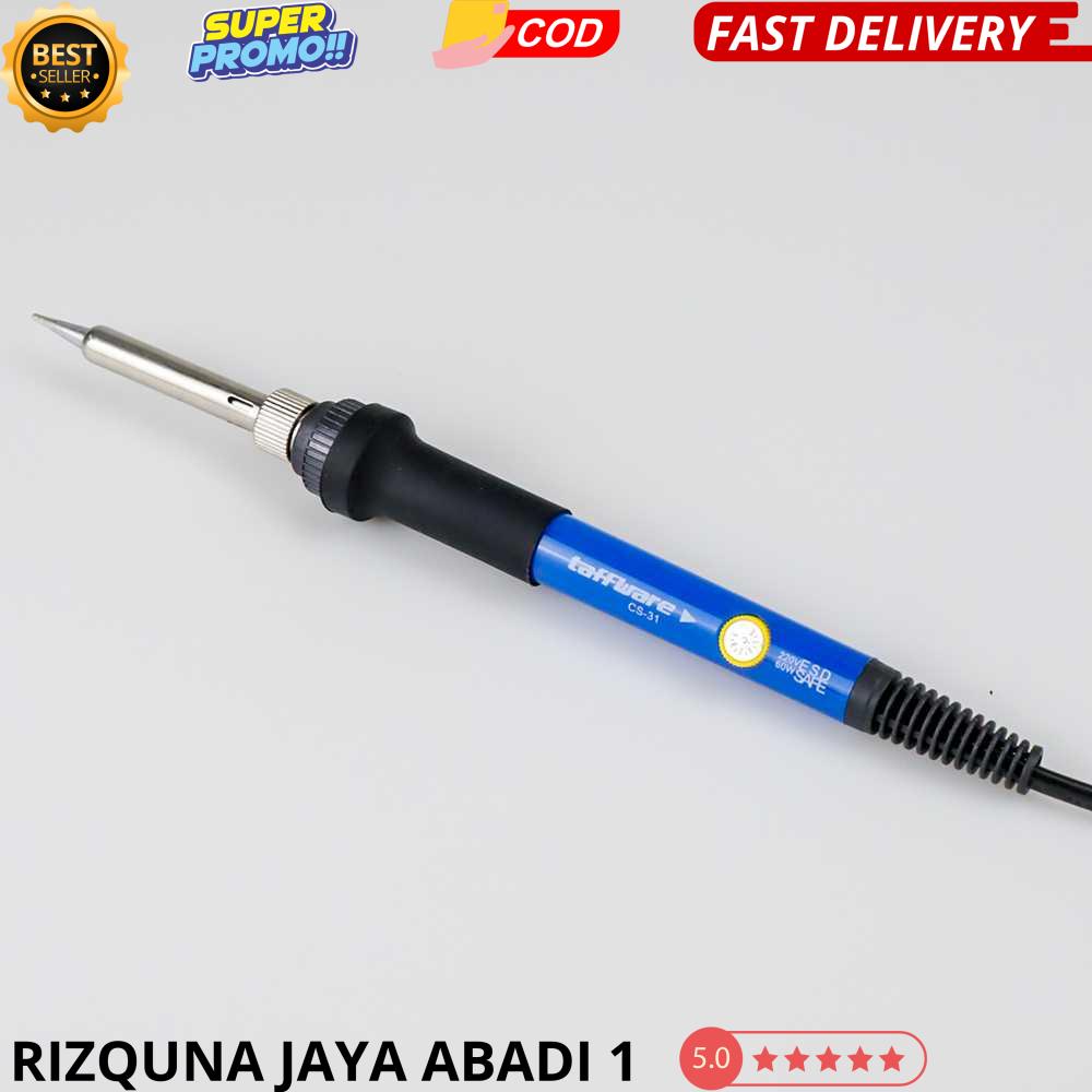 Taffware Solder Adjustable Temperature Fast Heat 450C 60W with 5 Tips - CS-31