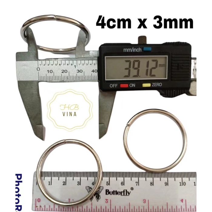 

Ring bulat tas 4cm / ring O besi 4cm x 3mm / 100pcs