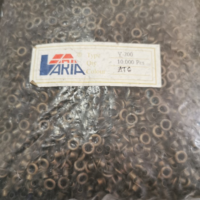 

mata ayam 200 / mata eyelet 4mm antigold / 10.000pcs