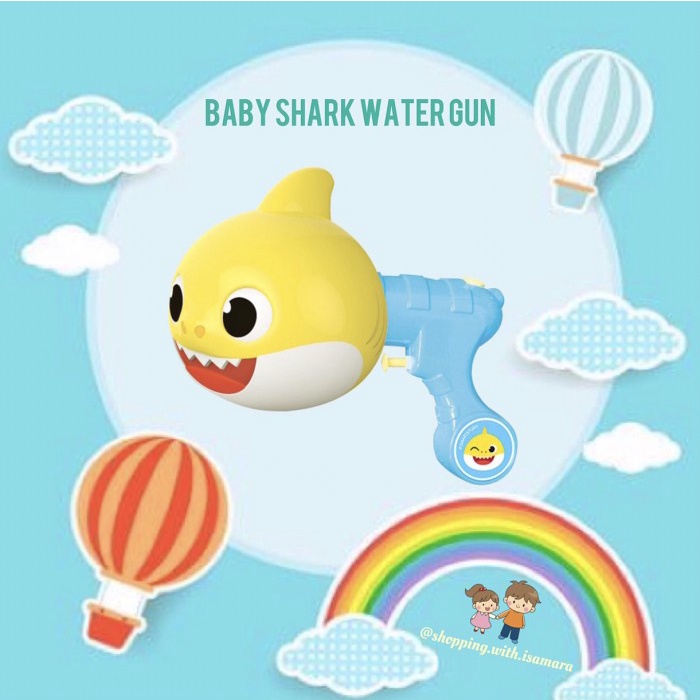 Promo Pinkfong Baby Shark Water Gun / Toy / Mainan Pistol Air / Toys