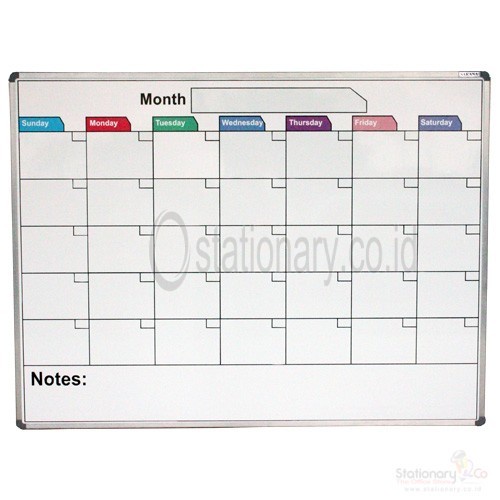 

Promo Papan Whiteboard Calendar Pixels Uk 90 X 120 Cm