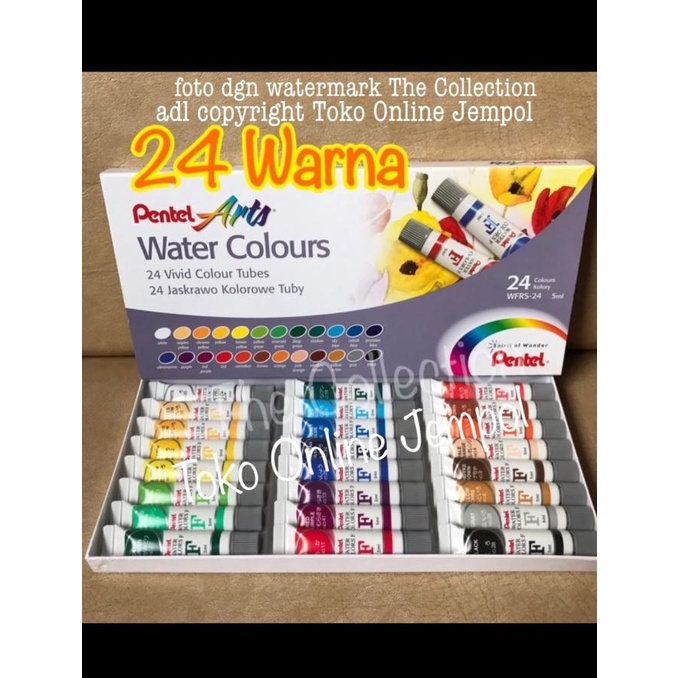 

ATK0460PT 24 warna Cat Air PENTEL WFRS 24 Watercolour art color