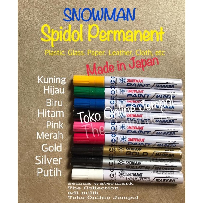 

ATK0640SN Spidol Permanent Snowman Paint Marker Japan CP WP SP GP