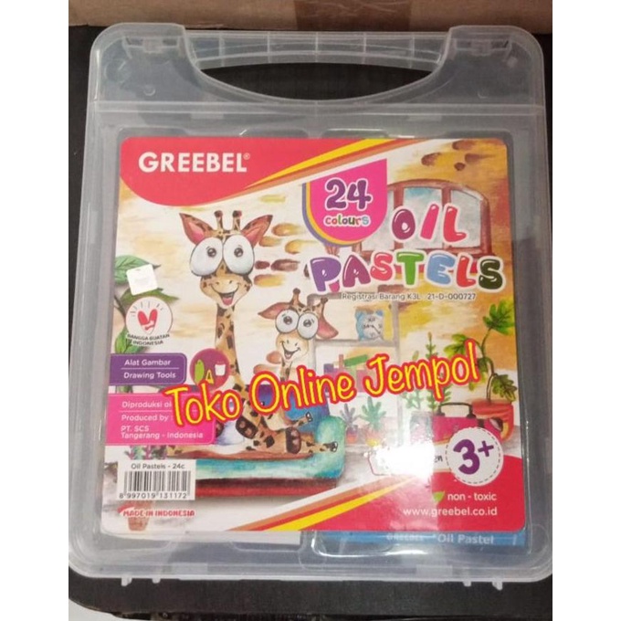 

ATK116GB (isi 24 Transparant) Crayon GREEBEL Oil Pastels 24 warna kado