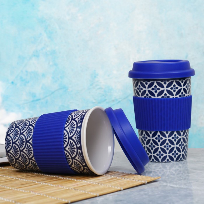 PERO TEA & COFFEE CUP SET OF 2 / GELAS TUMBLER / MUG GELAS KOPI