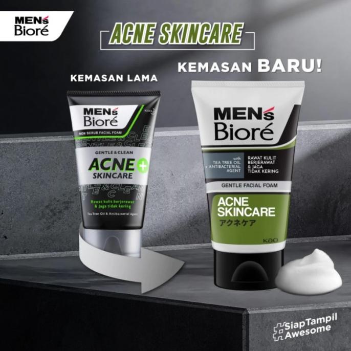Men'S Biore Facial Foam 100Gr Mens Biore Sabun Muka Pria 100Gr