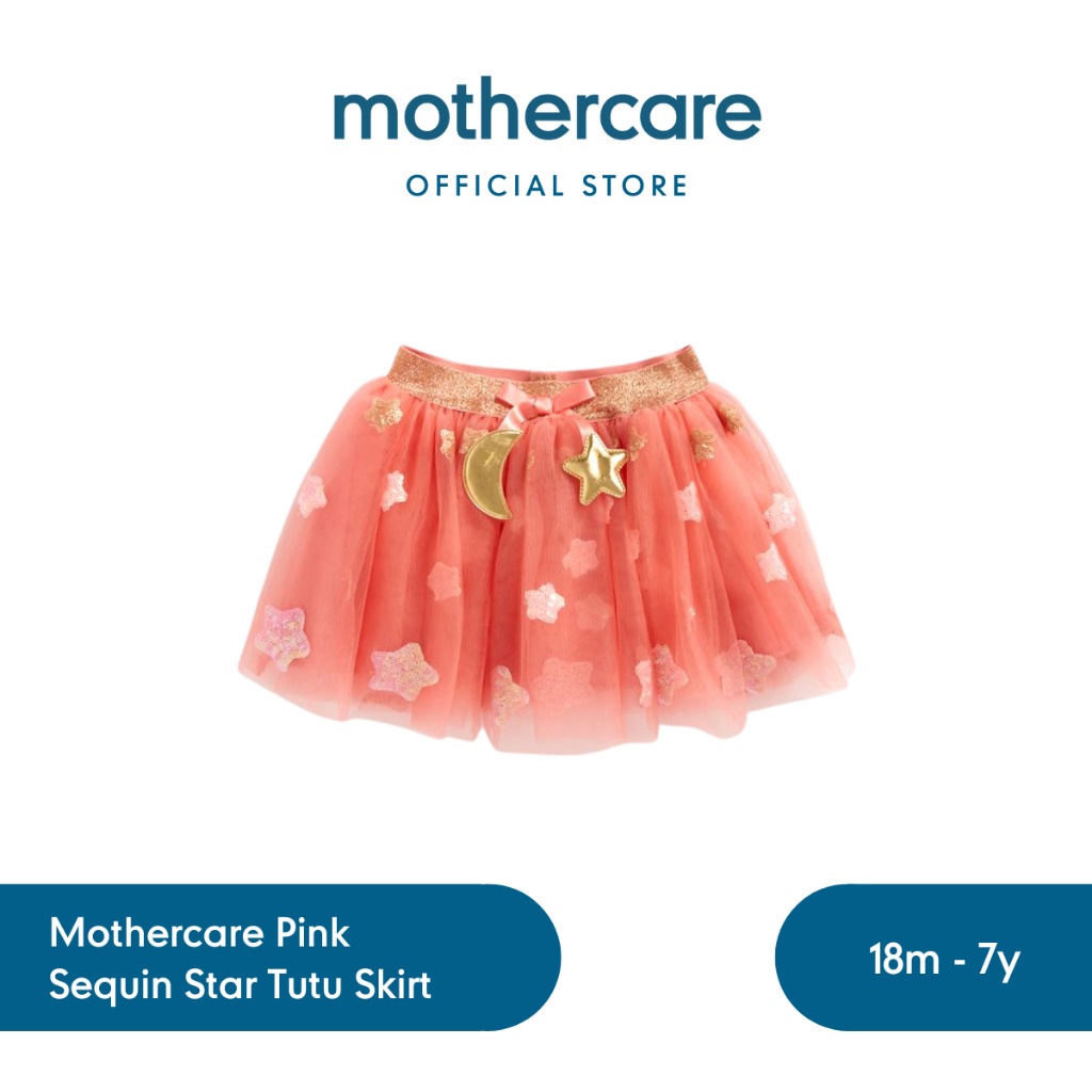 Mothercare Pink Sequin Star Tutu Skirt - Rok Anak Perempuan (Pink)