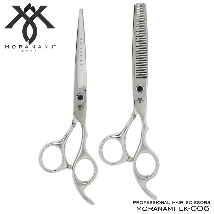 [New Ori] Gunting Rambut Set Gunting Sasak Gunting Potong Rambut Moranami Lk-006 Diskon