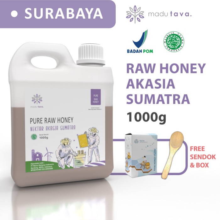 

Madu Murni Asli Tava 1Kg Nektar Akasia Sumatra 100% Pure Raw Honey