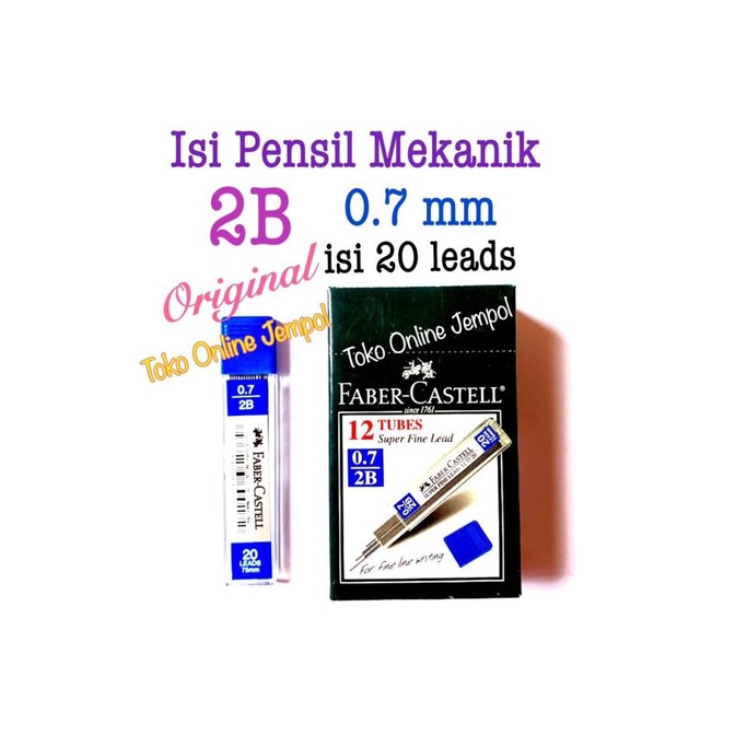 

ATK0244FC 0.7mm Lead isi pensil 2B Faber Castell refill pencil mekanik