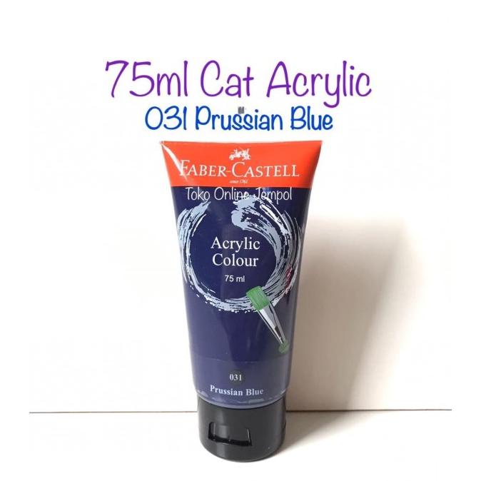 

75ml Cat Acrylic 031 Prussian Blue 187551 Faber Castell Akrik ATK455FC