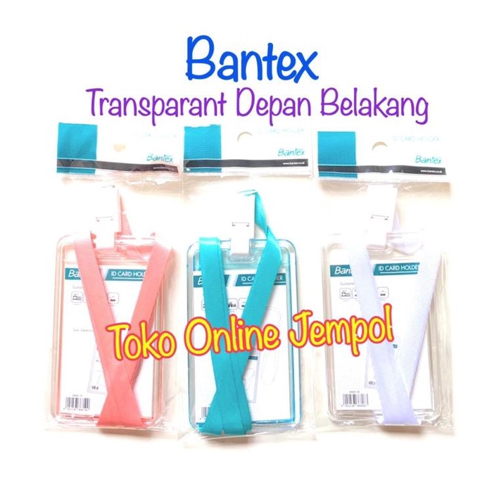 

ID Card TRANSPARANT Potrait TALI Tempat Kartu Pengenal Name ATK1320BX