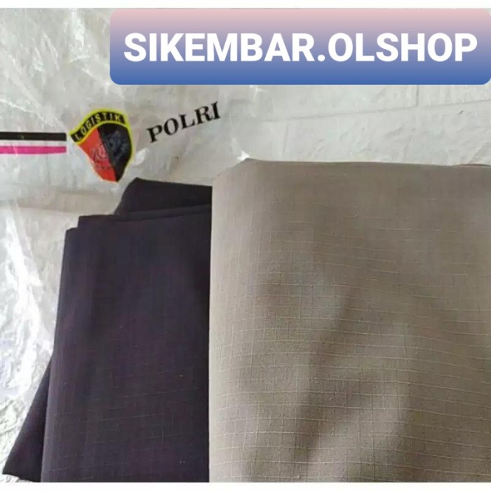 Bahan Kain Baju Celana Pdl Polisi Jatah Polri Seragam Satpam Security
