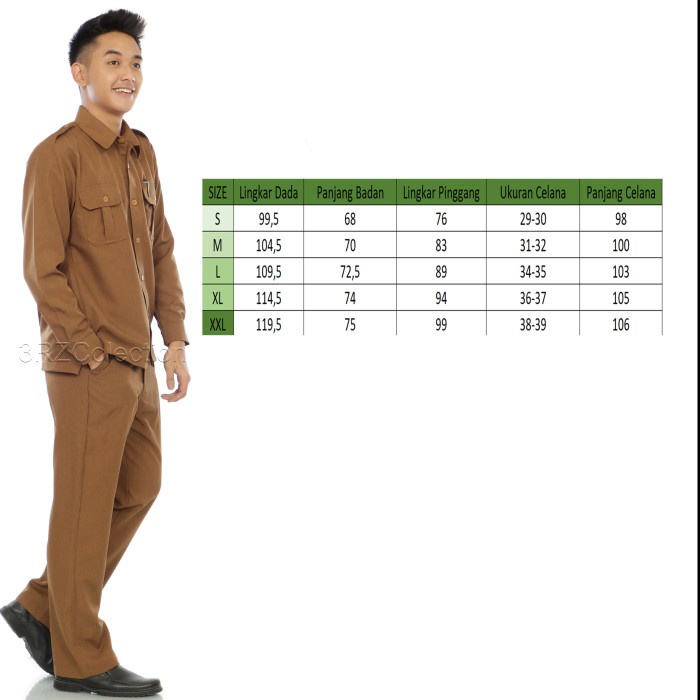 Seragam Pns Panjang Seragam Pemda Baju Dinas Pns/Pemda Pria Baju Guru