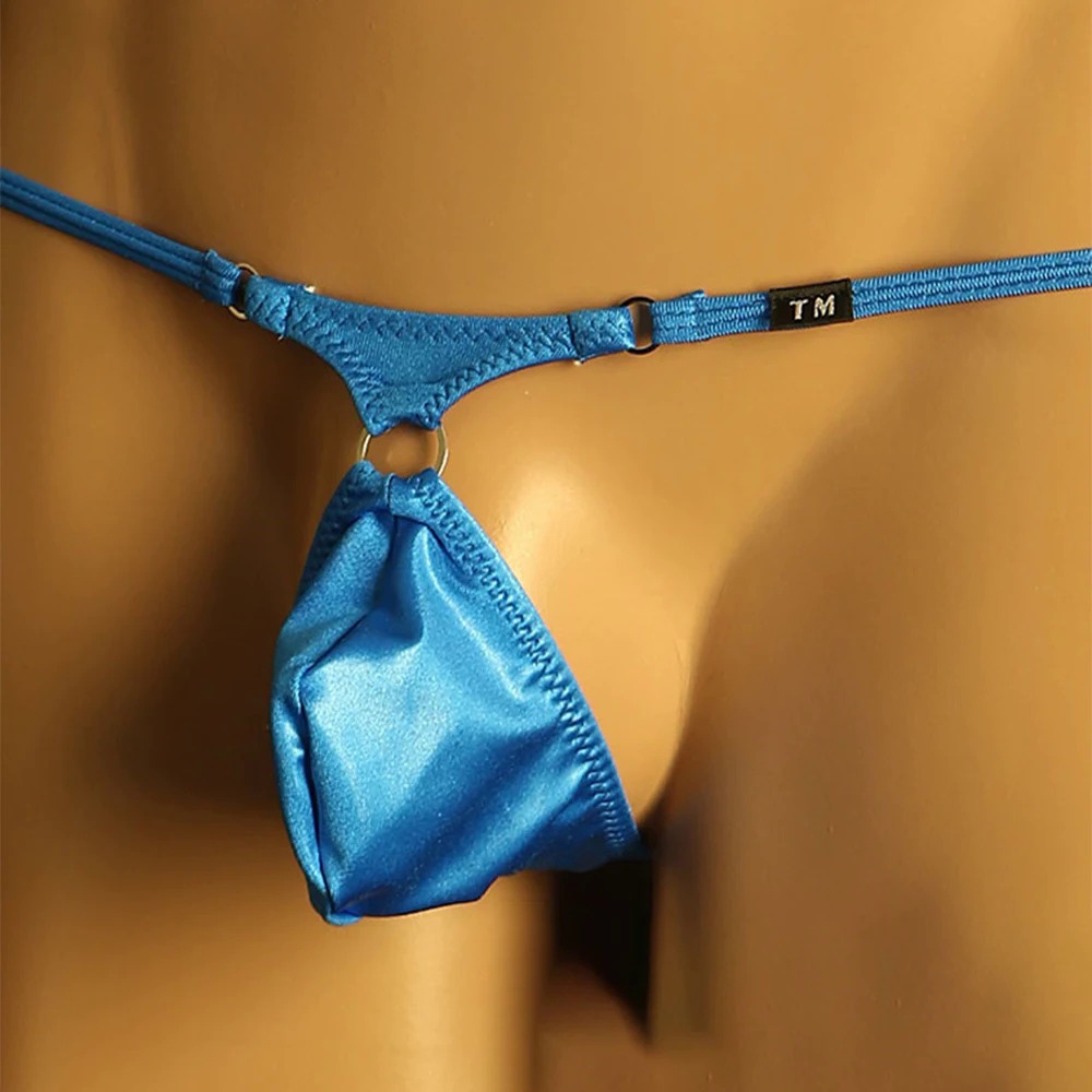 Men's Lingerie Thong, Low Waist T Back Bikini, Open Back Briefs, Micro Bikinis, Men's Underwear