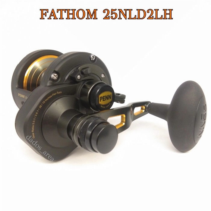 Promo Reel Penn Fathom 25Nld2Lh Overhead Jigging Double Speed 5.5:1 & 2.8:1