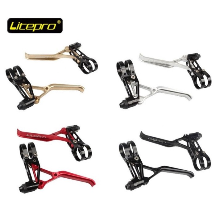 LITEPRO ULTRALIGHT HANDLE BRAKE LEVER - TUAS REM SEPEDA LIPAT ORIGINAL MURAH TERBAIIK
