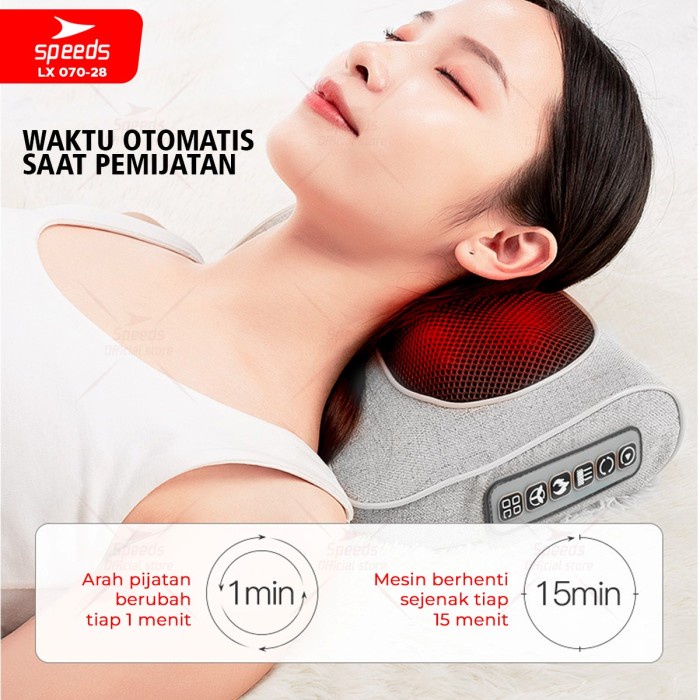 Terlariss Speeds Bantal Pijat 20 Kepala Pijat Multifungsi Massage Pillow 070-28