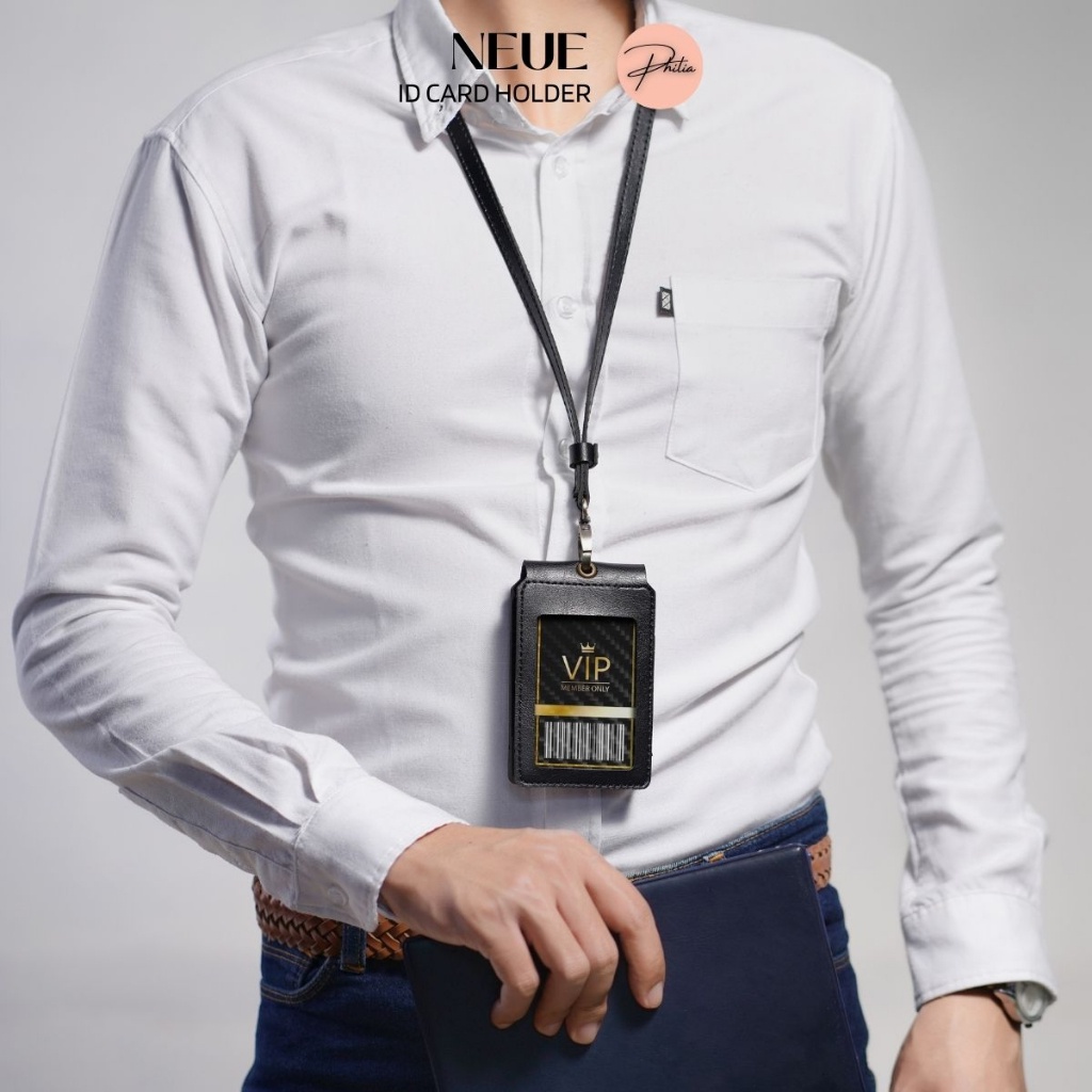 

Name Tag Kulit Magnet Gantungan Id Card Kulit Lanyard Id Card Kalung 1 Sisi Ka Aksess Kantor