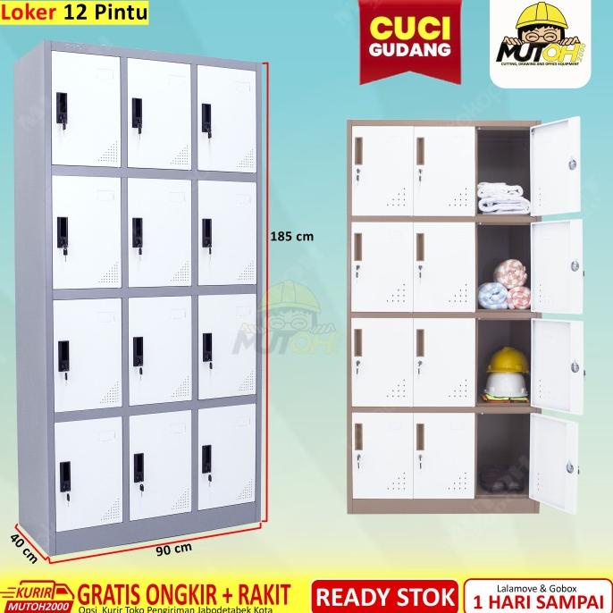 

Loker Locker Besi 12 Pintu Full Plat Lc12P Pengiriman Cepat