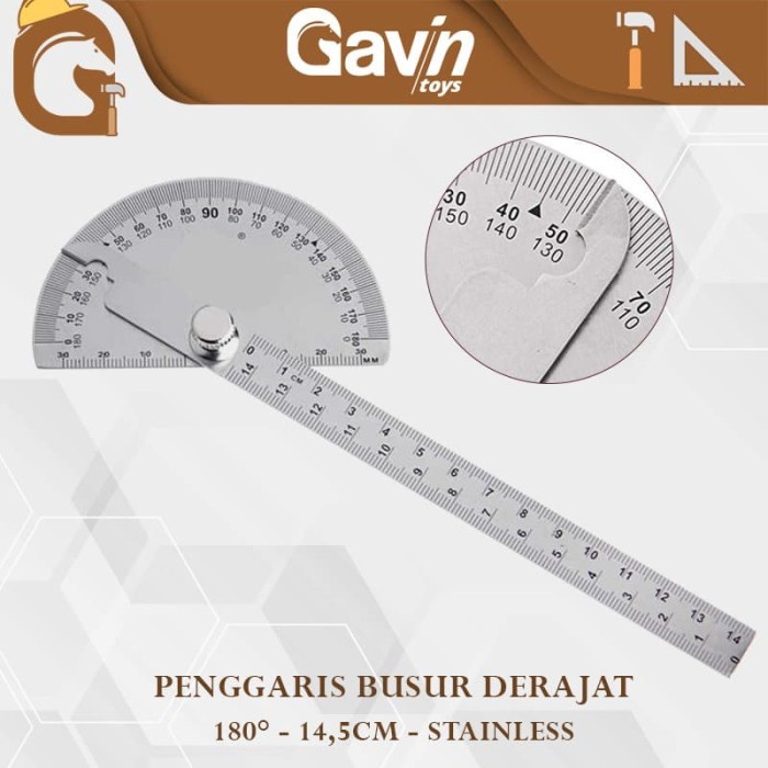 

Promo Penggaris Busur 180 Derajat Penggaris Drajat Sudut Angle Ruler 14.5Cm