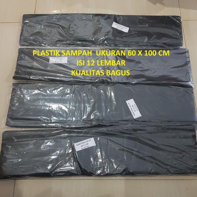 Kantong Plastik Sampah 60X100 Cm / Plastik Hitam 60X100 Cm