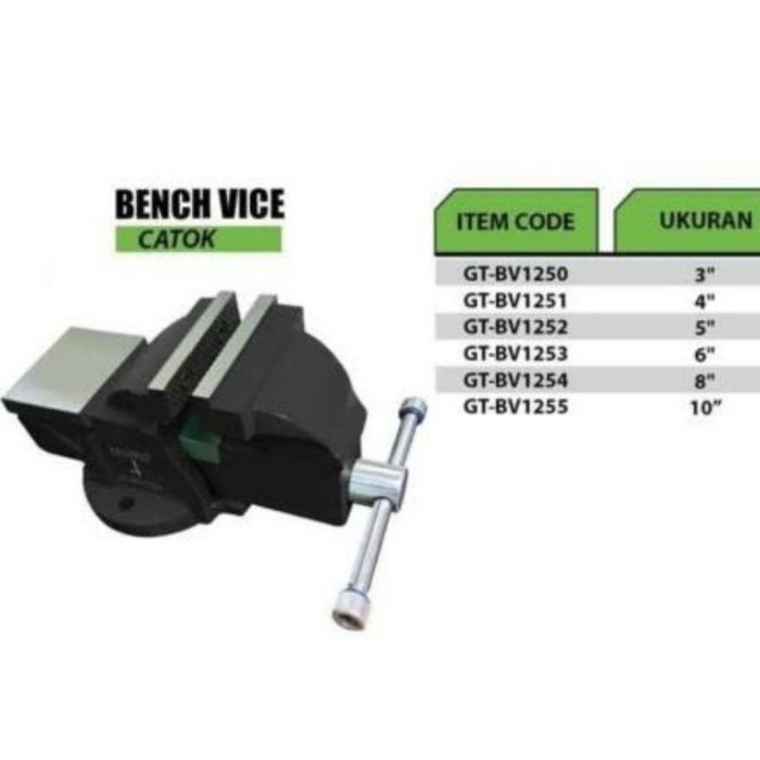 Asli Tekiro Ragum Catok 6Inch / Penjepit Besi Bv1253 Free Ongkir