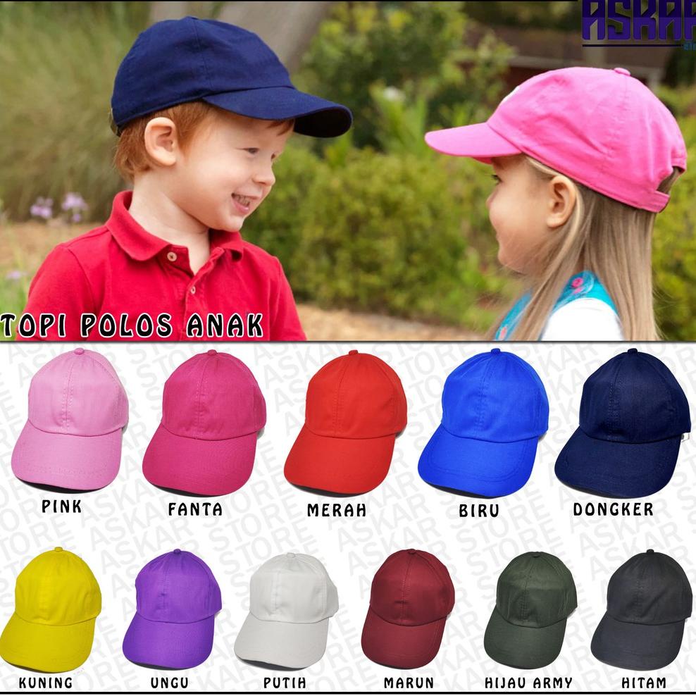 DISCOUNT TOPI POLOS BASEBALL PRIA WANITA DEWASA WARNA HITAM PUTIH MERAH HIJAU BIRU KUNING FULL DISCO