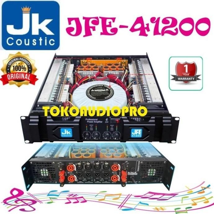 jk coustic JFE41200 4-channel  Power amplifier Jk Coustic JFE-41200