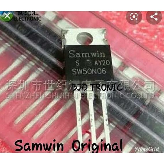 SW50N06 SW 50N06 SAMWIN N-CHANNEL MOSFET 50A 60V OHM TO-220 ORIGINAL