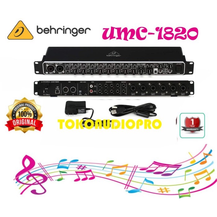 behringer umc1820 umc-1820 umc 1820 soundcard