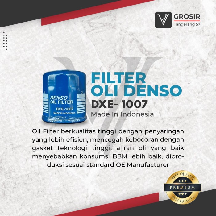 Oil Filter Livina 2007-2018 Denso Dxe1007 Filter Livina Best