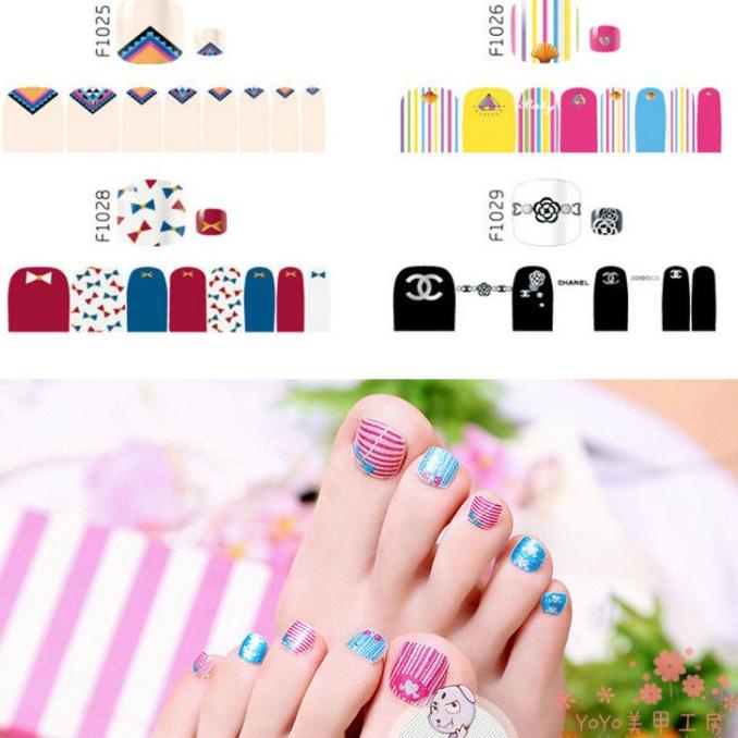 Ho5128 - Toe Nail Sticker Kuku Kaki