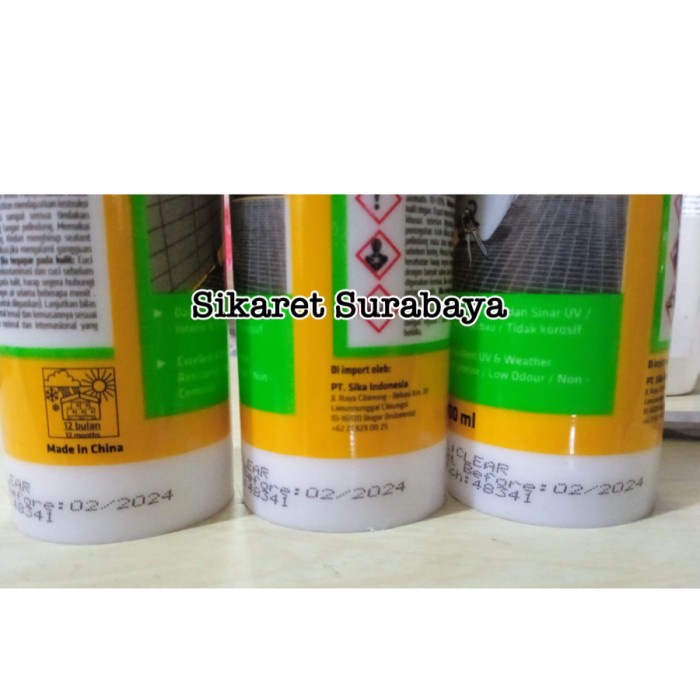 

Lem Sealent Silicone Sikasil 111 Netral Clear Transparan