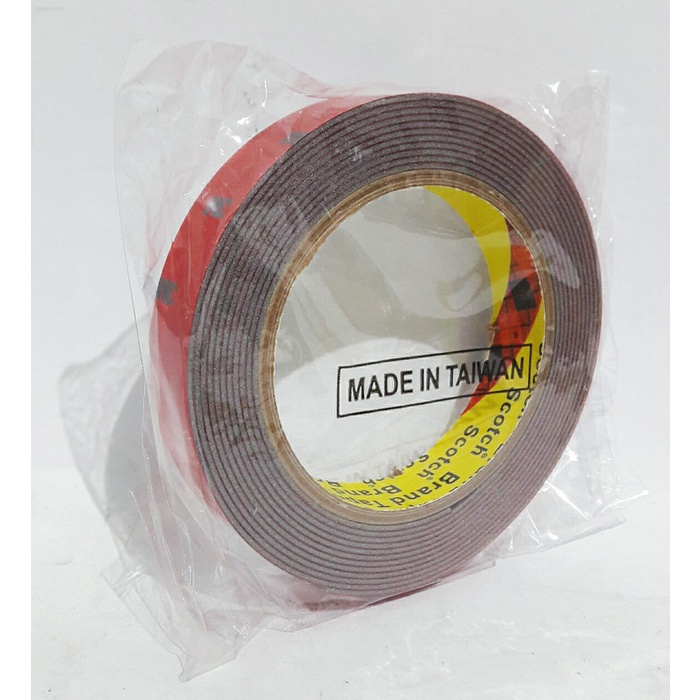 

Double Tape 3M 2Cm Merah - Perekat Serbaguna Selotip Mobil Motor Best