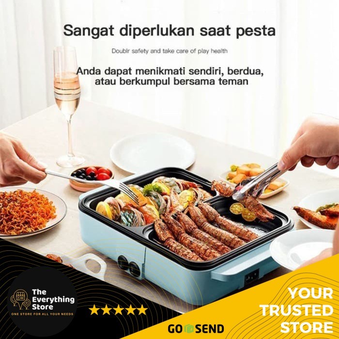 Alat Panggang Dan Rebus Portable Elektrik