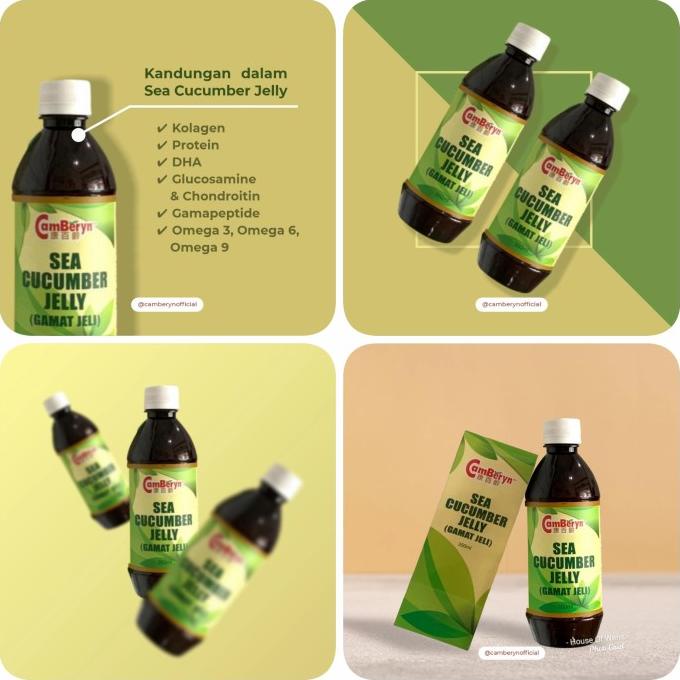 

Jelly Gamat Camberyn - Sea Cucumber Jelly - Gold Jelly Gamat 350 Ml Original