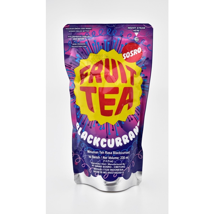 

Gratis Ongkir Minuman Teh Buah Sosro Fruit Tea Pouch 230 Ml