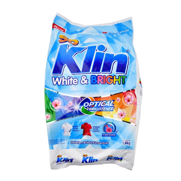 

Gratis Ongkir Deterjen Pakaian Bubuk Soklin White & Bright 1.8 Kg